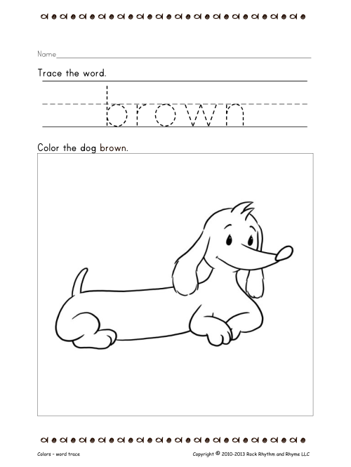 Worksheets Let s Spell Brown Rock Rhythm And Rhyme