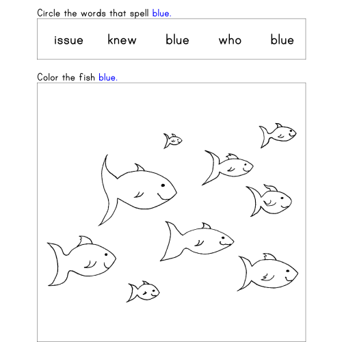 Worksheets – Let’s Spell Blue | Rock Rhythm and Rhyme